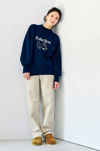 Real Stock | ホッキョクグマ　もちもちニット〈ＮＶ〉リブイン