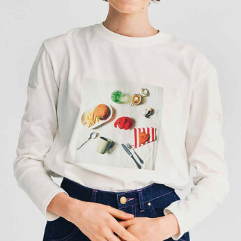 Real Stock | ドムドムフォトＴシャツ〈ホワイト〉