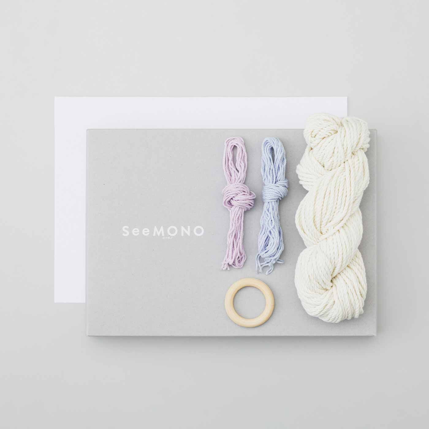 Real Stock|マクラメで彩るインテリア プラントハンガーキット|・1回のお届けキット例です。