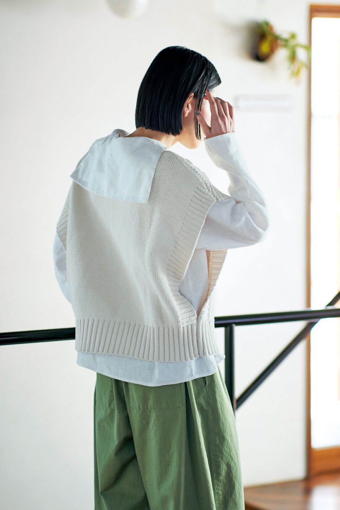 Sunny clouds so-co|サニークラウズ　セーラーカラーブラウス〈レディース〉白