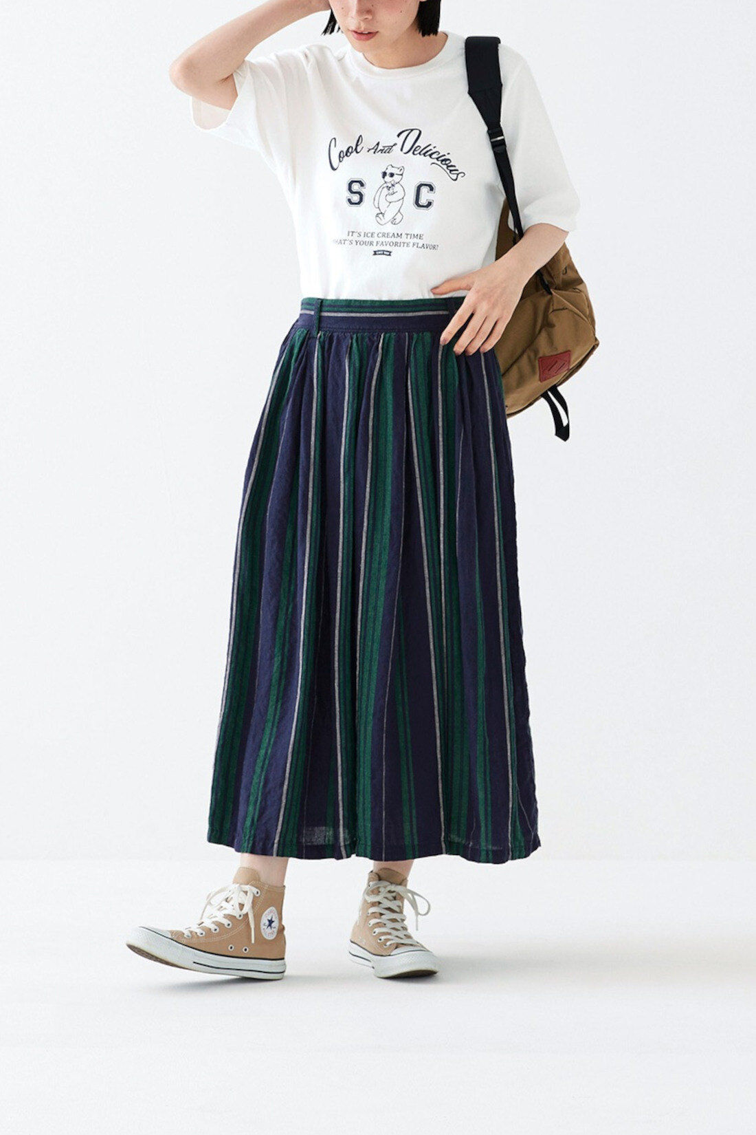 Sunny clouds so-co|サニークラウズ　アイス好きなTシャツ〈レディース〉〈白〉