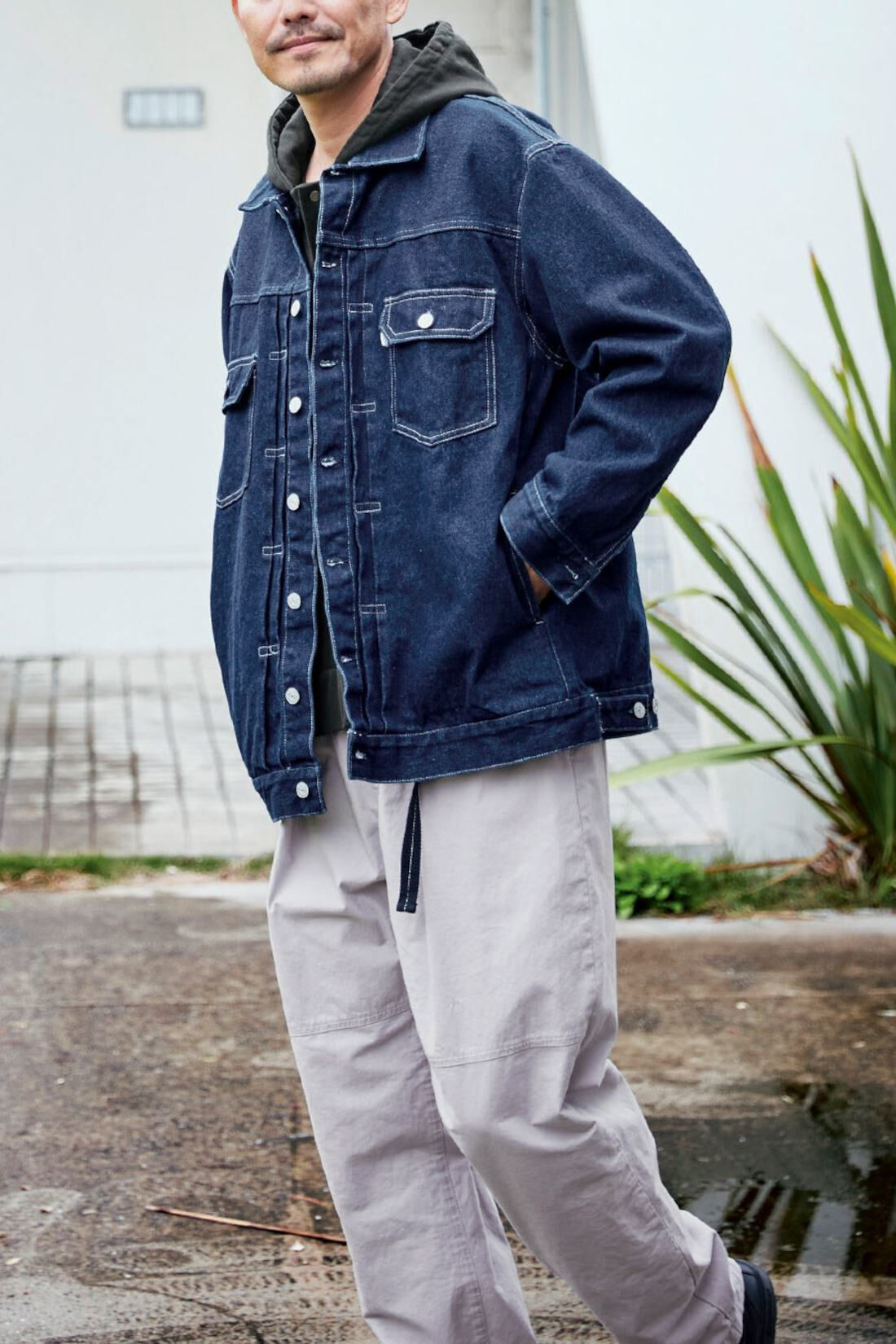 Sunny clouds so-co|サニークラウズ　ちょっと長めのジージャン〈メンズ〉