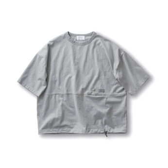 Sunny clouds so-co | サニークラウズ裾が絞れるＴシャツ〈メンズ〉グレー