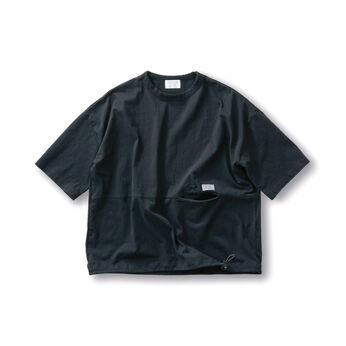 Sunny clouds so-co | サニークラウズ裾が絞れるＴシャツ〈メンズ〉黒