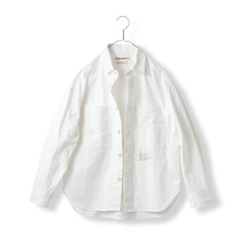 Sunny clouds so-co | コットン ツイル生地 シャツ 白 メンズ