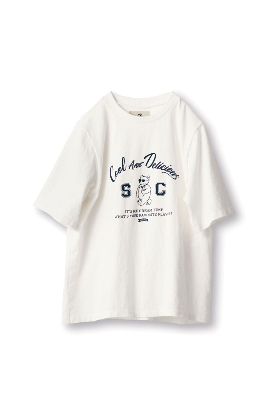 Sunny clouds so-co|サニークラウズ　アイス好きなTシャツ〈レディース〉〈白〉