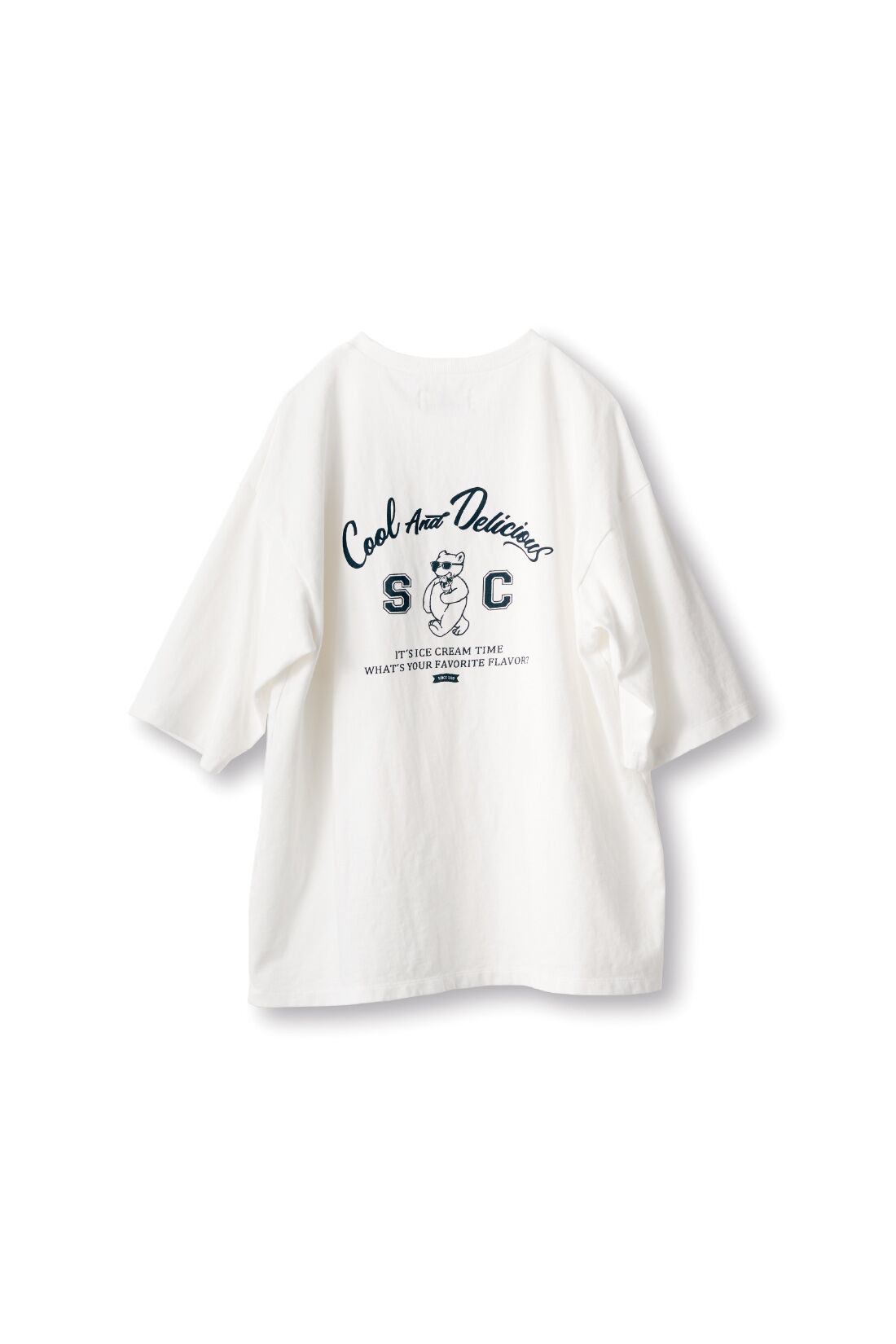 Sunny clouds so-co|サニークラウズ　アイス好きなTシャツ〈メンズ〉〈白〉