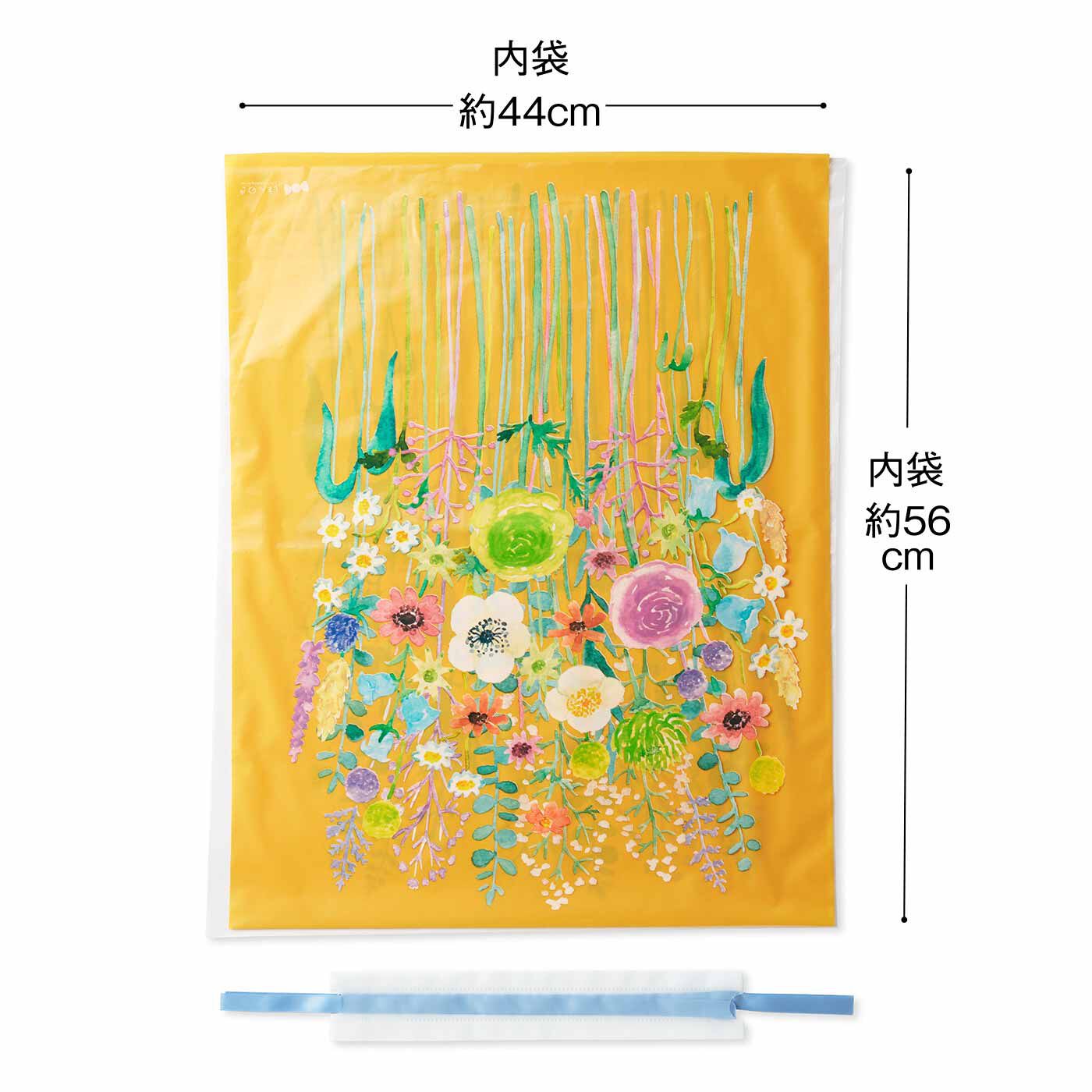 フェリシモコレクション|ほんのき　あの人に花束を贈ろう　ビビッドカラーなブーケになるギフトラッピング袋　両腕にあふれる大きなブーケ　Lサイズ