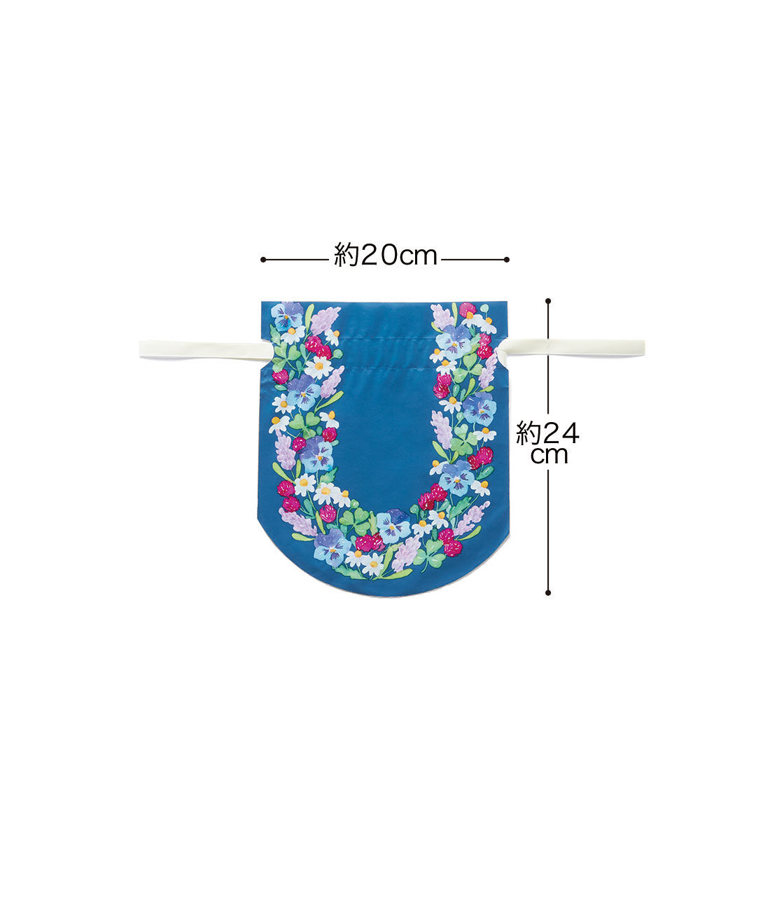 フェリシモコレクション|しあわせをつなぐ贈りもの リースラッピング袋　S|〈野花を編んだ小さなリース〉