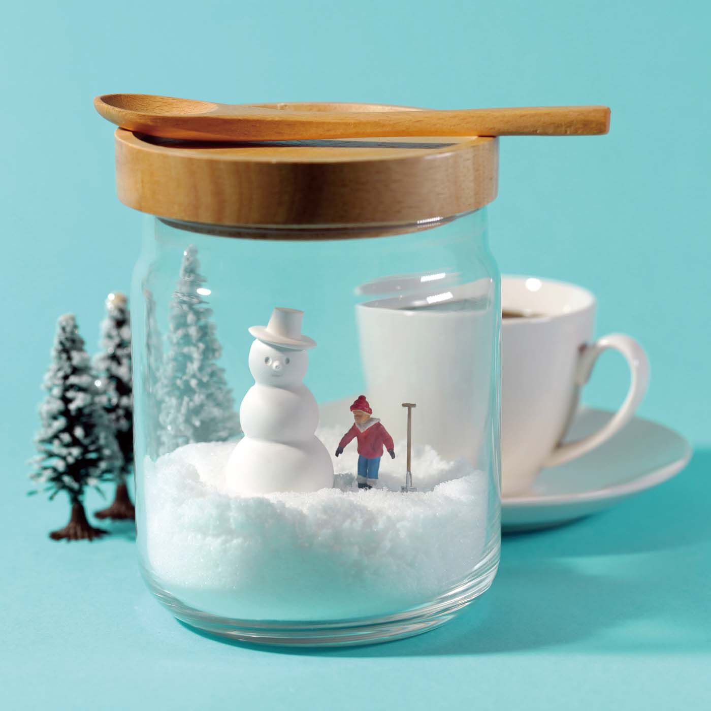 フェリシモコレクション|ミニチュアライフの田中さんと作った 調味料を雪景色に見立てる調湿剤