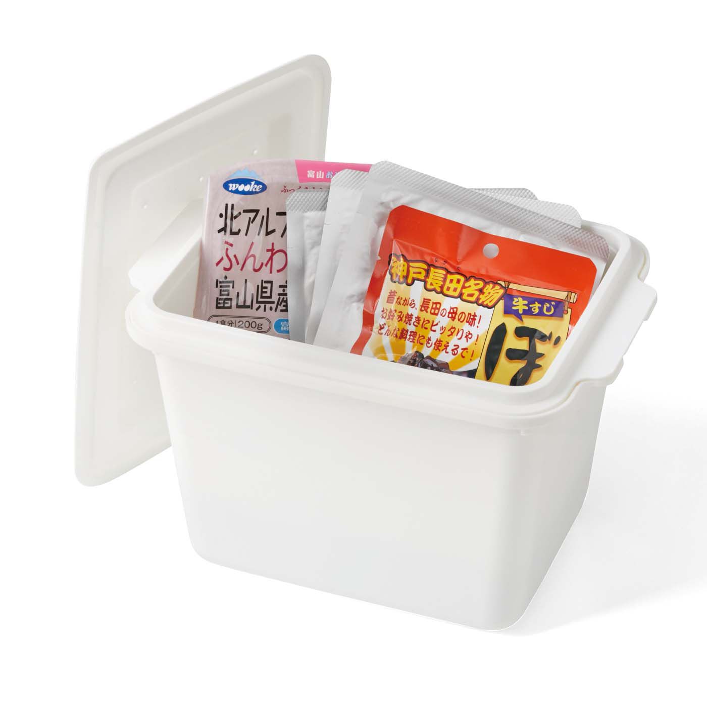 フェリシモコレクション|みんなのBOSAI　もしもしも　水だけほかほかボックス|ふだんは食品の収納容器として活用できます。