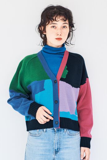 フェリシモコレクション | ユニカラート　色を楽しむショートカーディガン