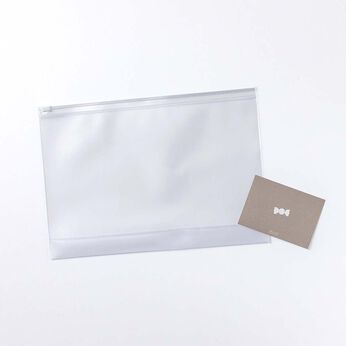 フェリシモコレクション | ほんのき半透明ファスナーバッグ