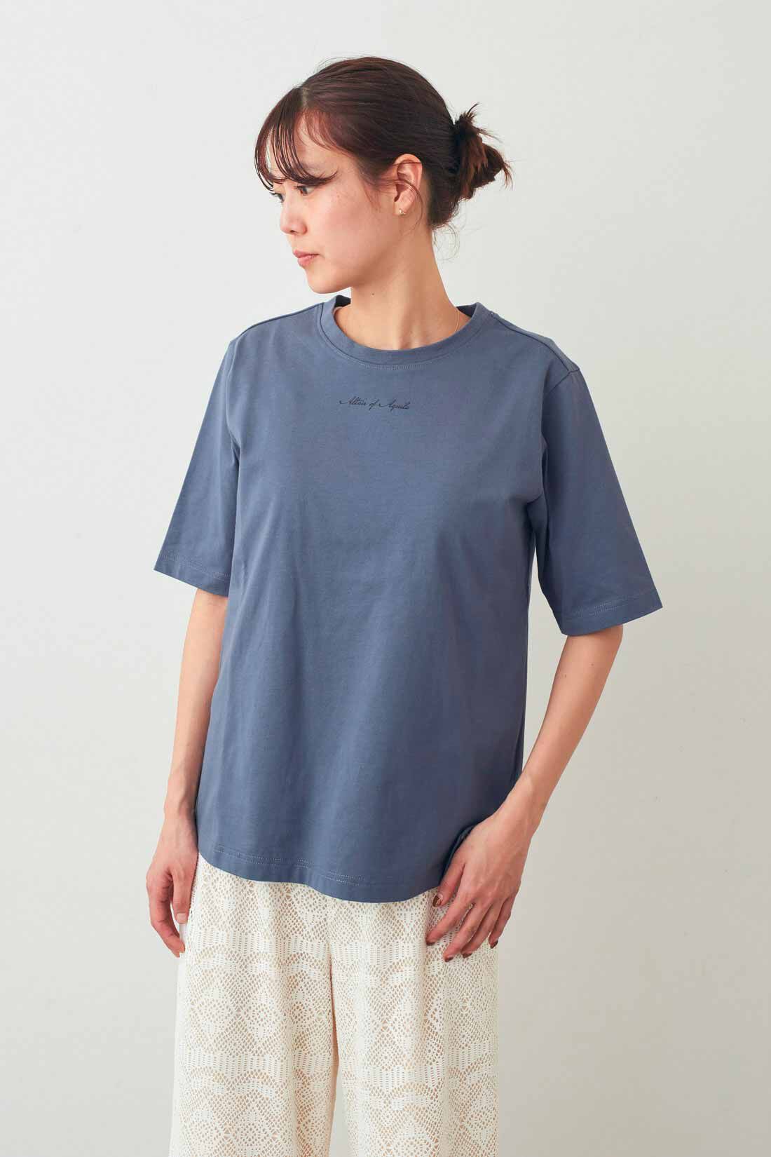 IEDIT|IEDIT[イディット]　接触冷感機能付き スタメン上品ロゴTシャツの会