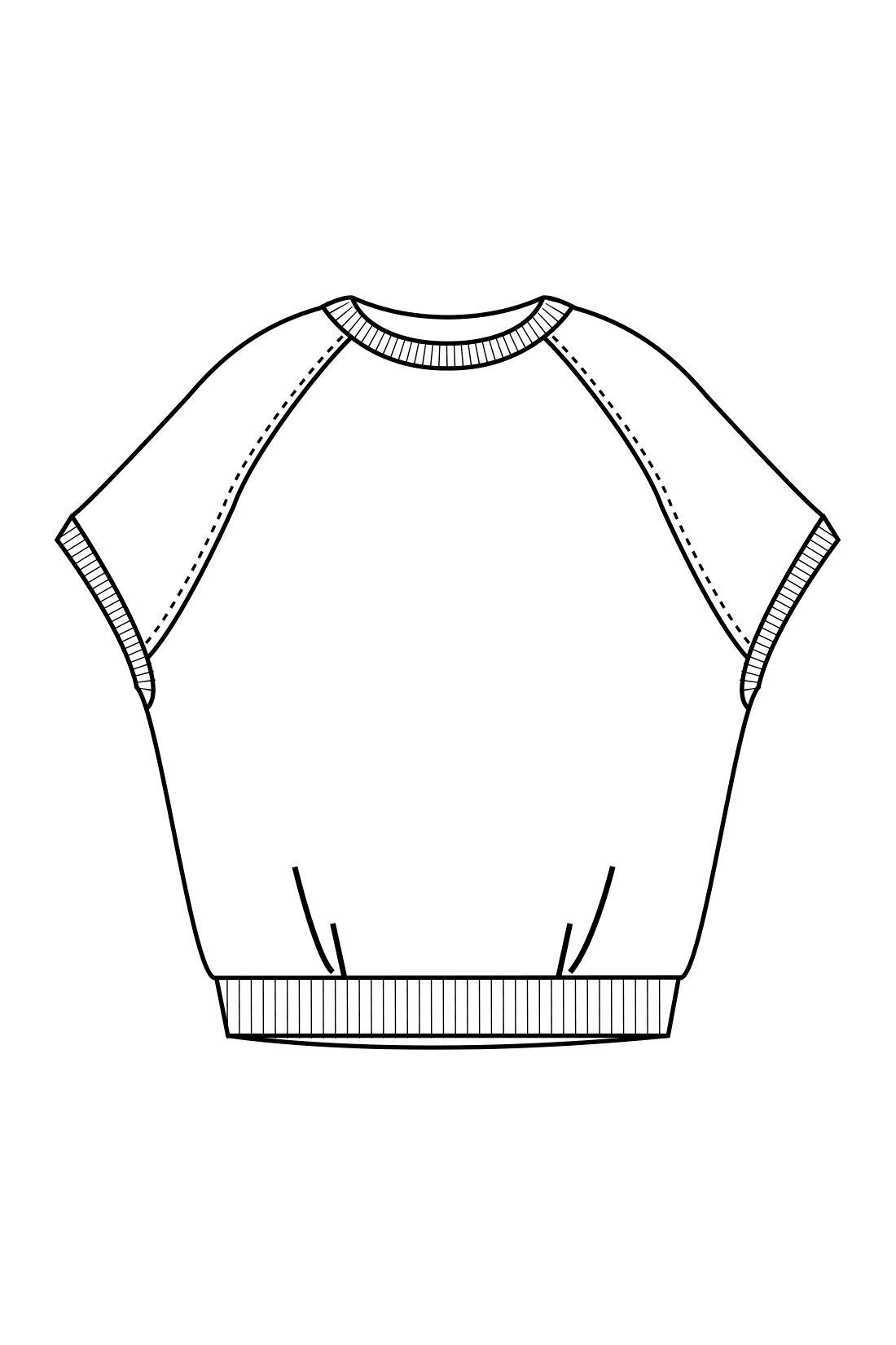 IEDIT|IEDIT[イディット]　永井博さんコラボ VACATION IN THE CITY コクーンTシャツ〈ホワイト〉|動きやすく、華奢効果も狙えるドルマン風のラグランスリーブ。