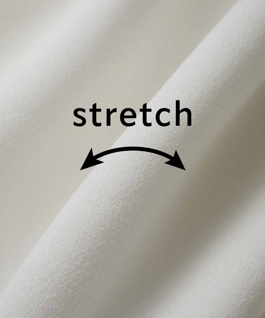 IEDIT［イディット］|IEDIT[イディット]　どんなシーンも華やかに着映える フラワーレースドッキングトップス|袖と身ごろは伸びやかできれい見えするカットソージョーゼット。