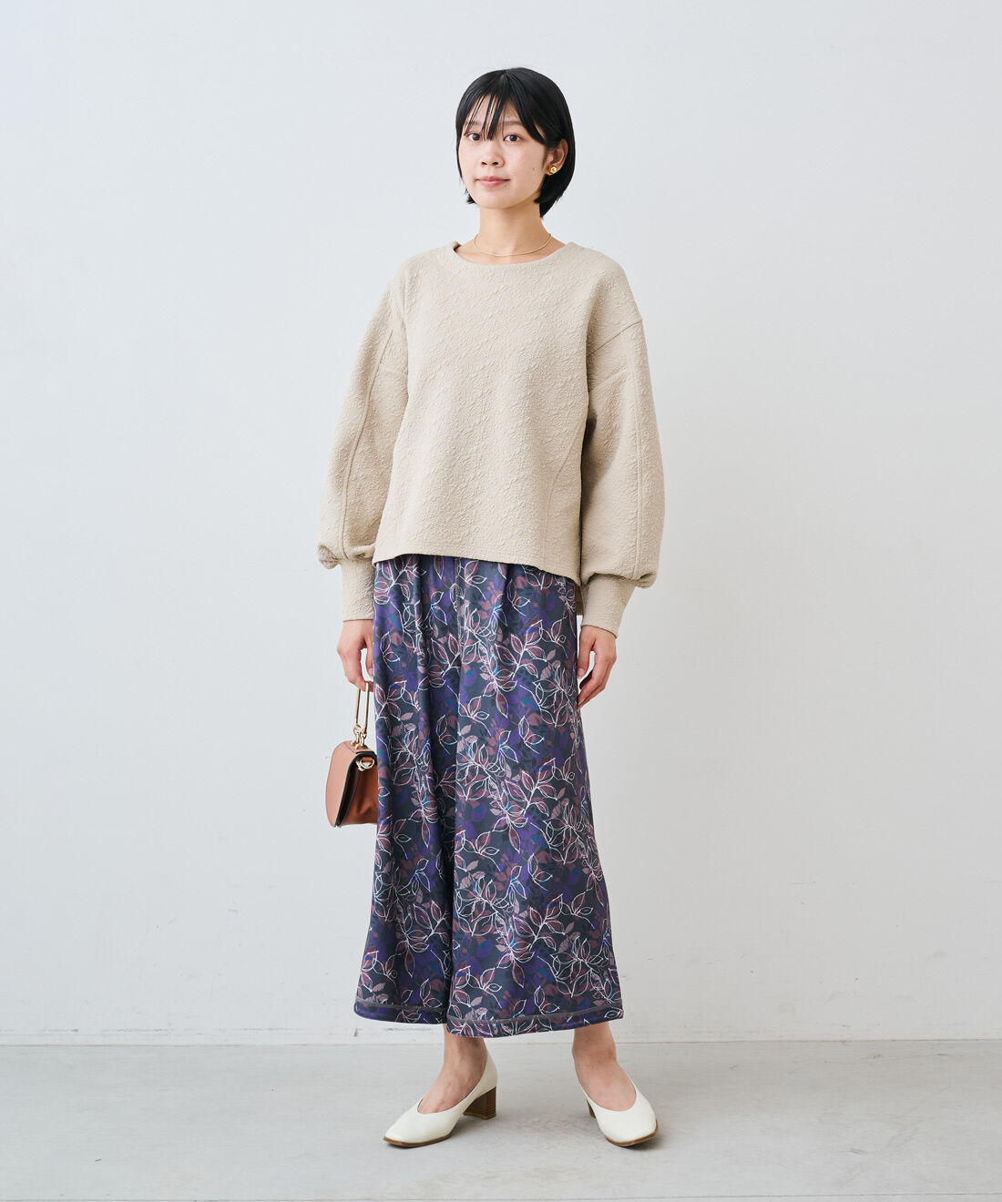 IEDIT［イディット］|IEDIT[イディット]　パーソナルスタイリスト・久野梨沙さんコラボ 似合わせメソッドが効く ふくれジャカードセットアップ（WEBサイズ）|モデル身長：163cm　着用サイズ：M　※トップスのみ着用