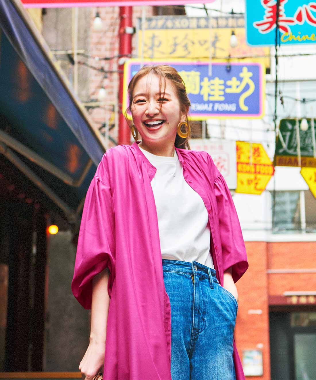 IEDIT|野々村友紀子さん×IEDIT[イディット]　たっぷりギャザーが間違いない！ 大人のあれこれ華麗に隠すシャツワンピース