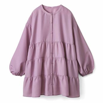 フラワーカラーチュニック〈ライトピンク〉ＩＥ