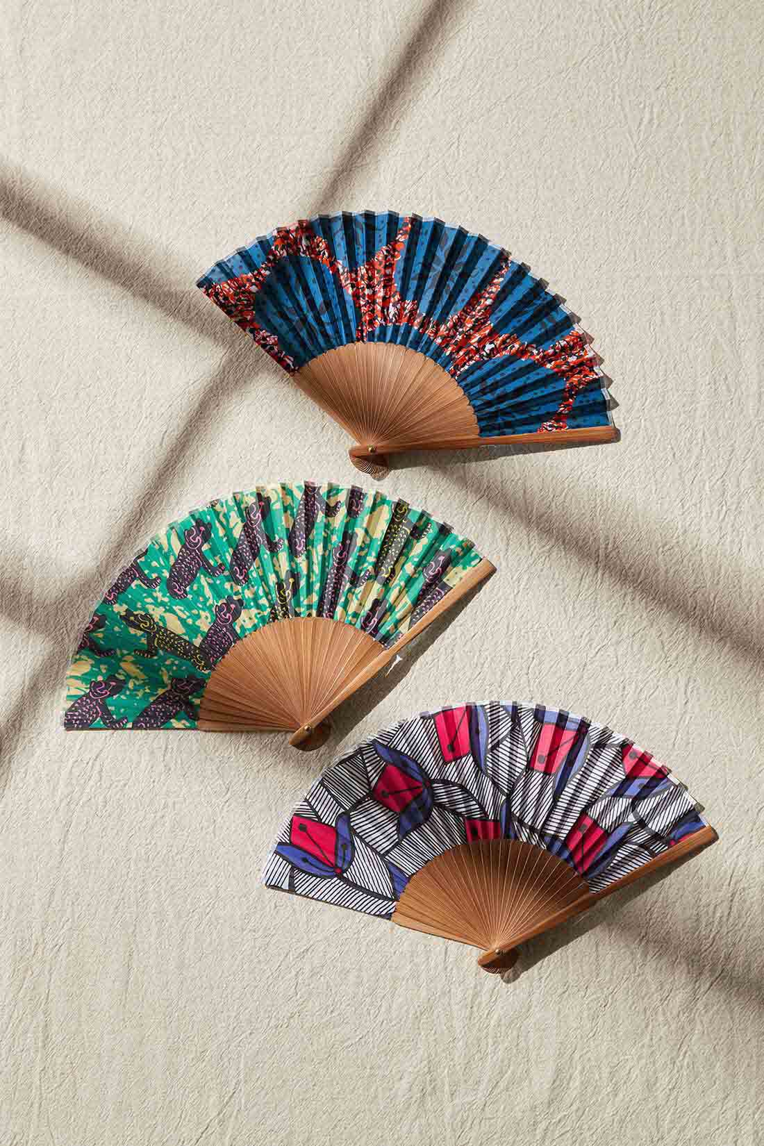 IEDIT［イディット］|IEDIT[イディット]　アフリカンプリント柄で気分があがる 大人の華やか扇子の会