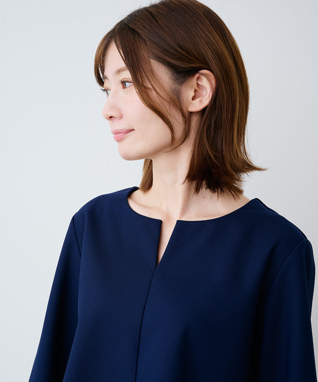 IEDIT|IEDIT[イディット]　撥水（はっすい）加工＆UVカットがうれしい 裏がとぅるすべ きれい見え“ほっと適温”トップス