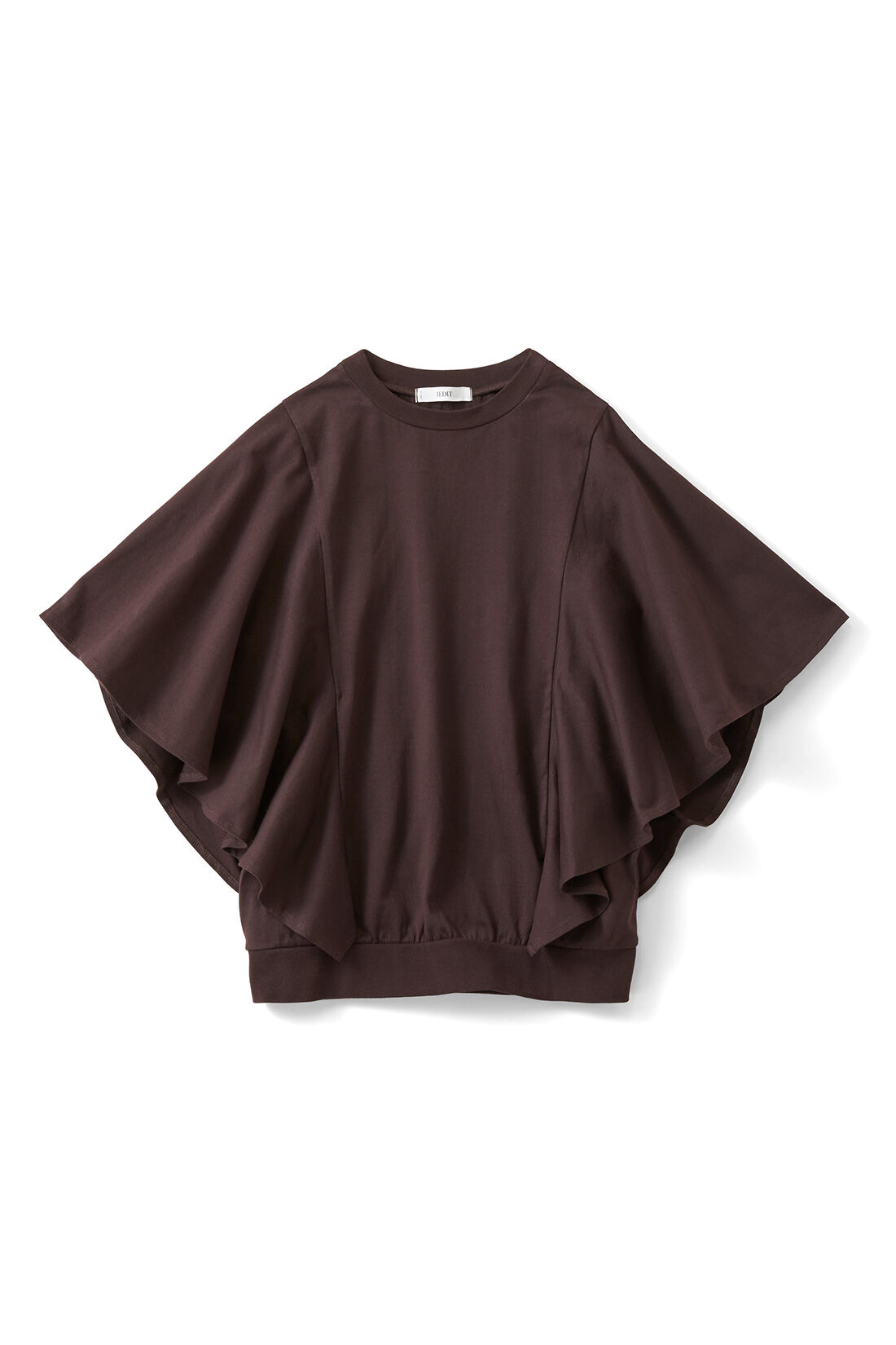 IEDIT|IEDIT[イディット]　接触冷感・吸汗速乾・抗菌防臭！ Ohcool（R）Ⅱplus素材のフリルトップスの会|ブラウン