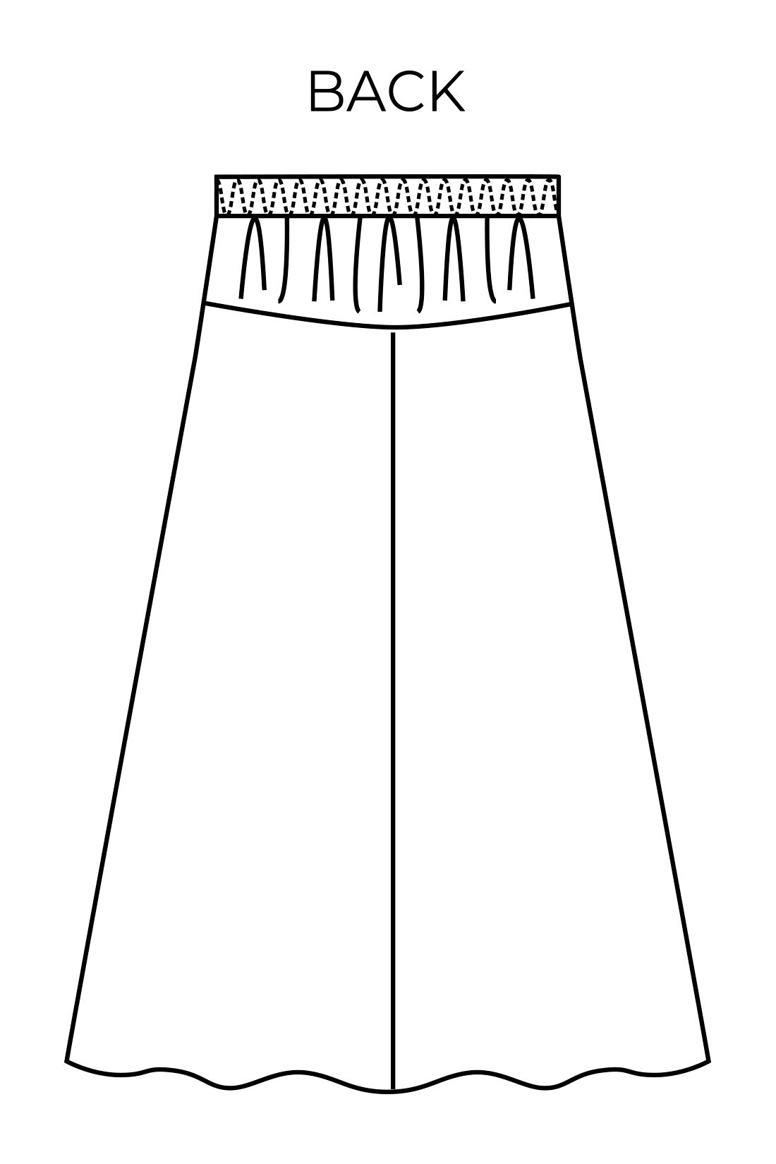 IEDIT|IEDIT[イディット]　アブストラクト柄のふくれジャカードフレアースカート〈シャイニーベージュ〉|ウエストは後ろゴム仕様。切り替え効果で、腰まわりをコンパクトに、きれいなフレアーラインも構築。