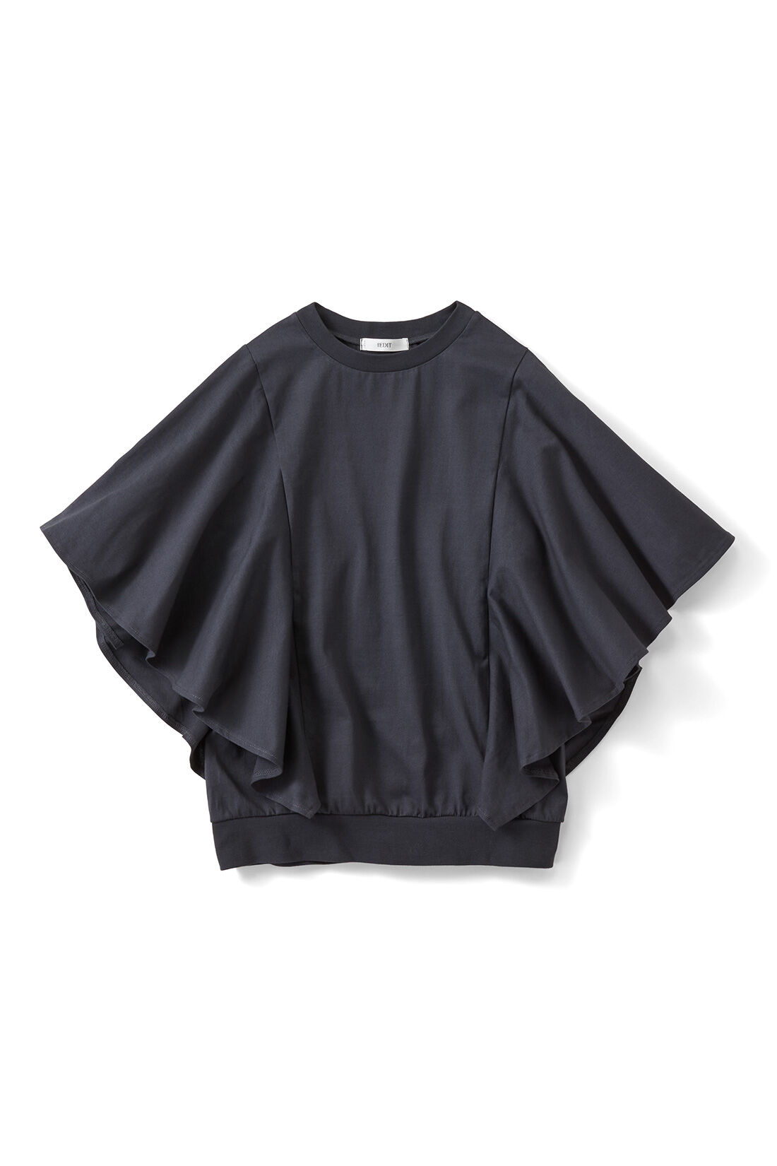 IEDIT|IEDIT[イディット]　接触冷感・吸汗速乾・抗菌防臭！ Ohcool（R）Ⅱplus素材のフリルトップスの会|スモークブラック