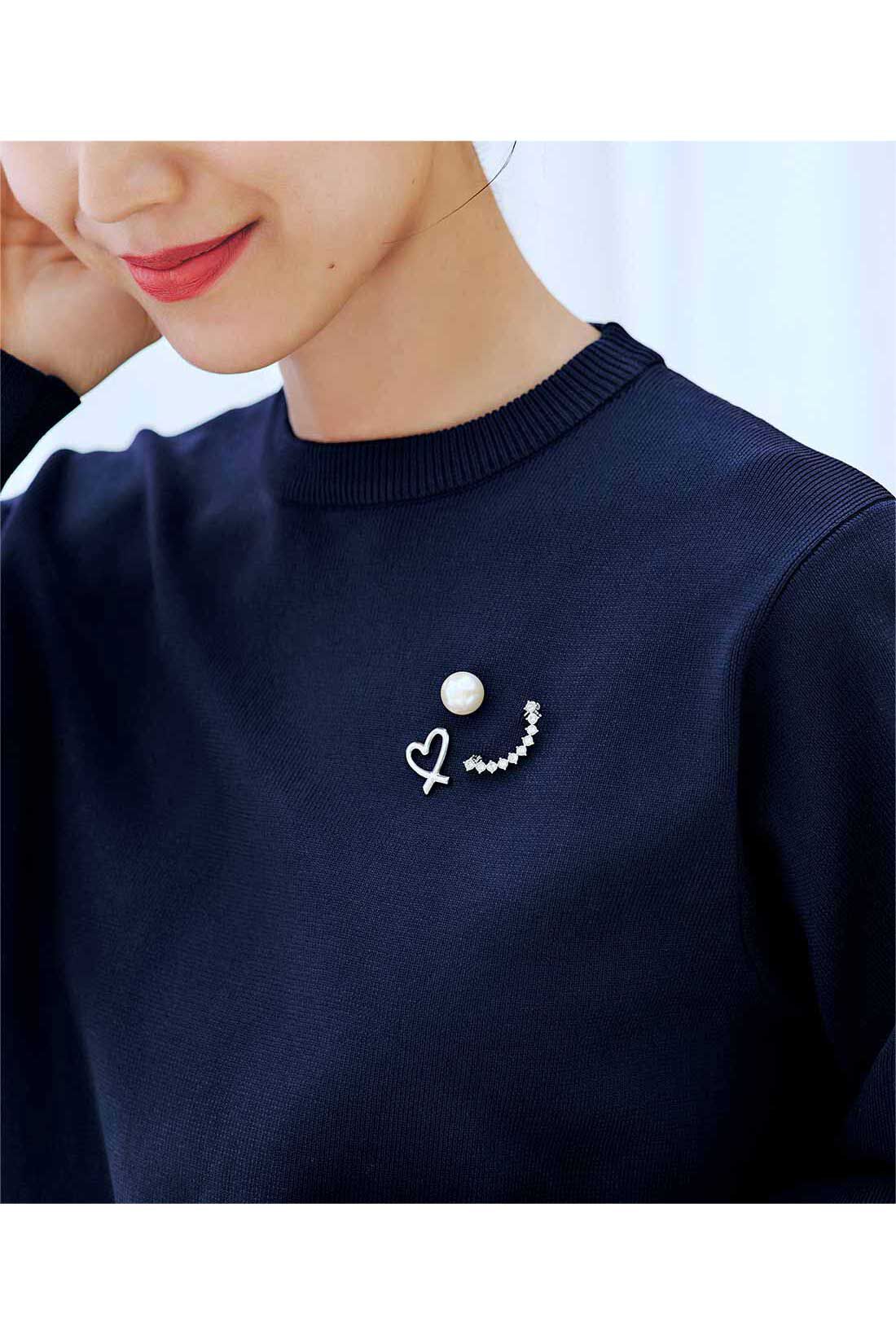 IEDIT|IEDIT[イディット]　福田麻琴さんコラボ 自分へのご褒美にしたいブローチセット〈シルバーカラー〉