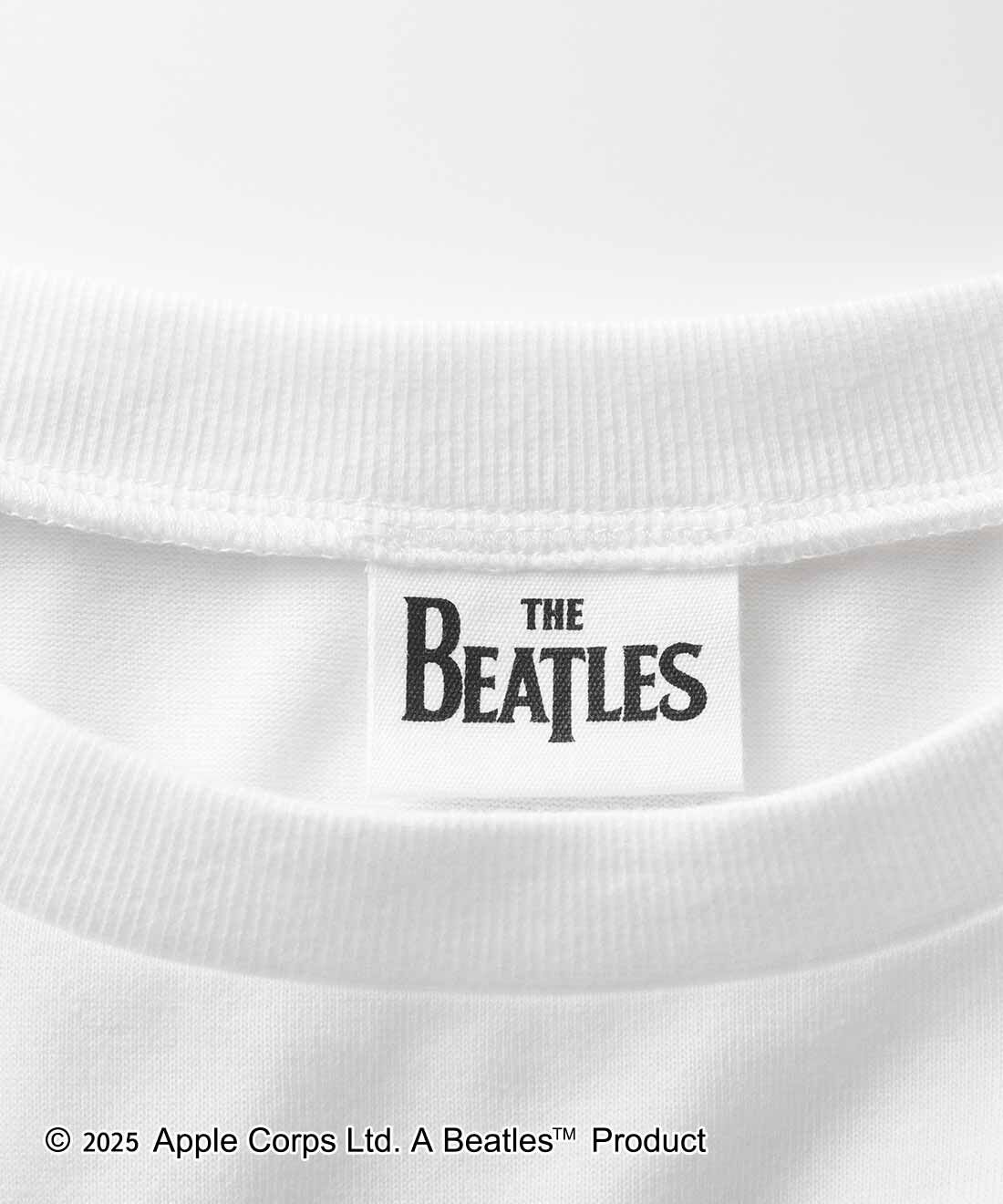 IEDIT|IEDIT[イディット]　THE BEATLES ロングスリーブプリントTシャツ|ザ・ビートルズのロゴを配したネームタグも別注ならでは。