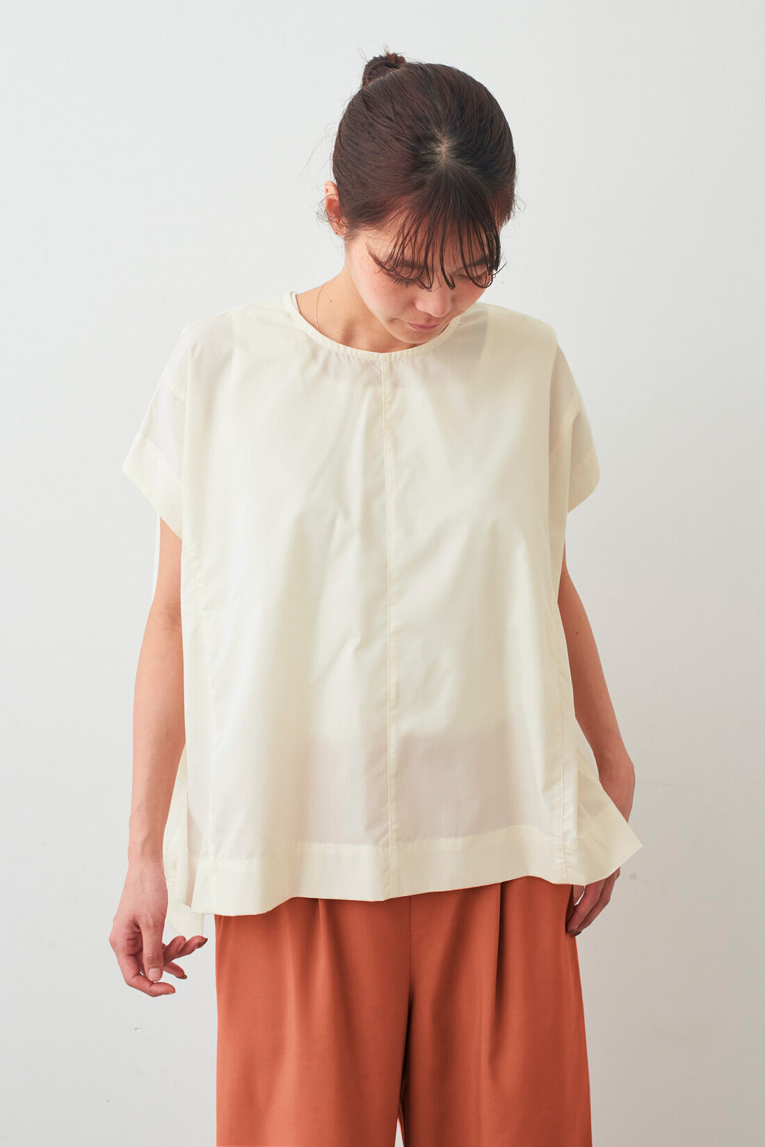 IEDIT|IEDIT[イディット]　ゆるっとシルエットが大人の余裕をつくる 半袖ブラウス