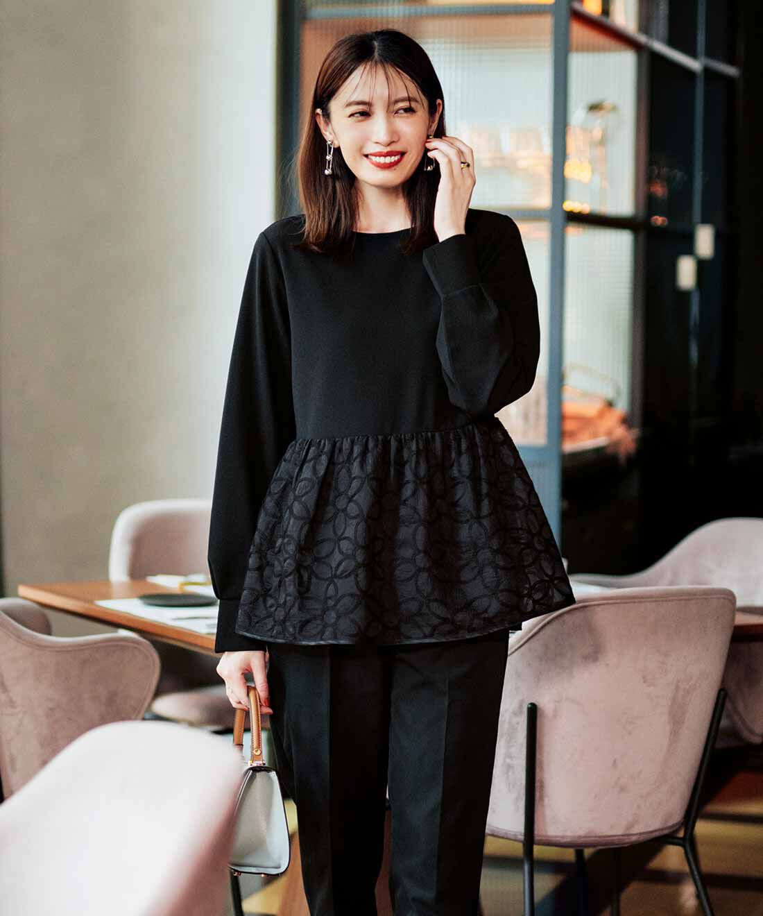 IEDIT［イディット］|IEDIT[イディット]　どんなシーンも華やかに着映える フラワーレースドッキングトップス