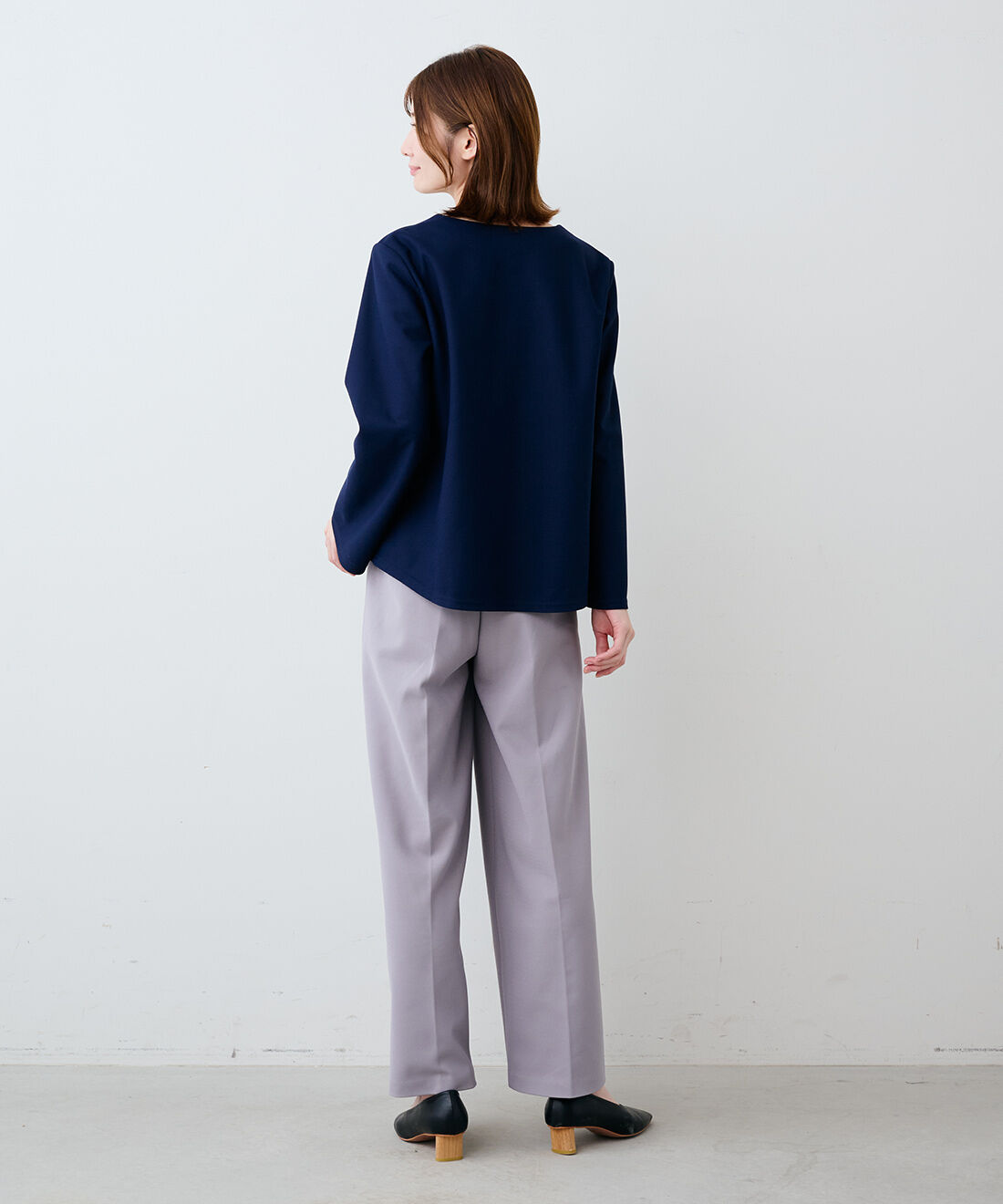 IEDIT|IEDIT[イディット]　撥水（はっすい）加工＆UVカットがうれしい 裏がとぅるすべ きれい見え“ほっと適温”トップス