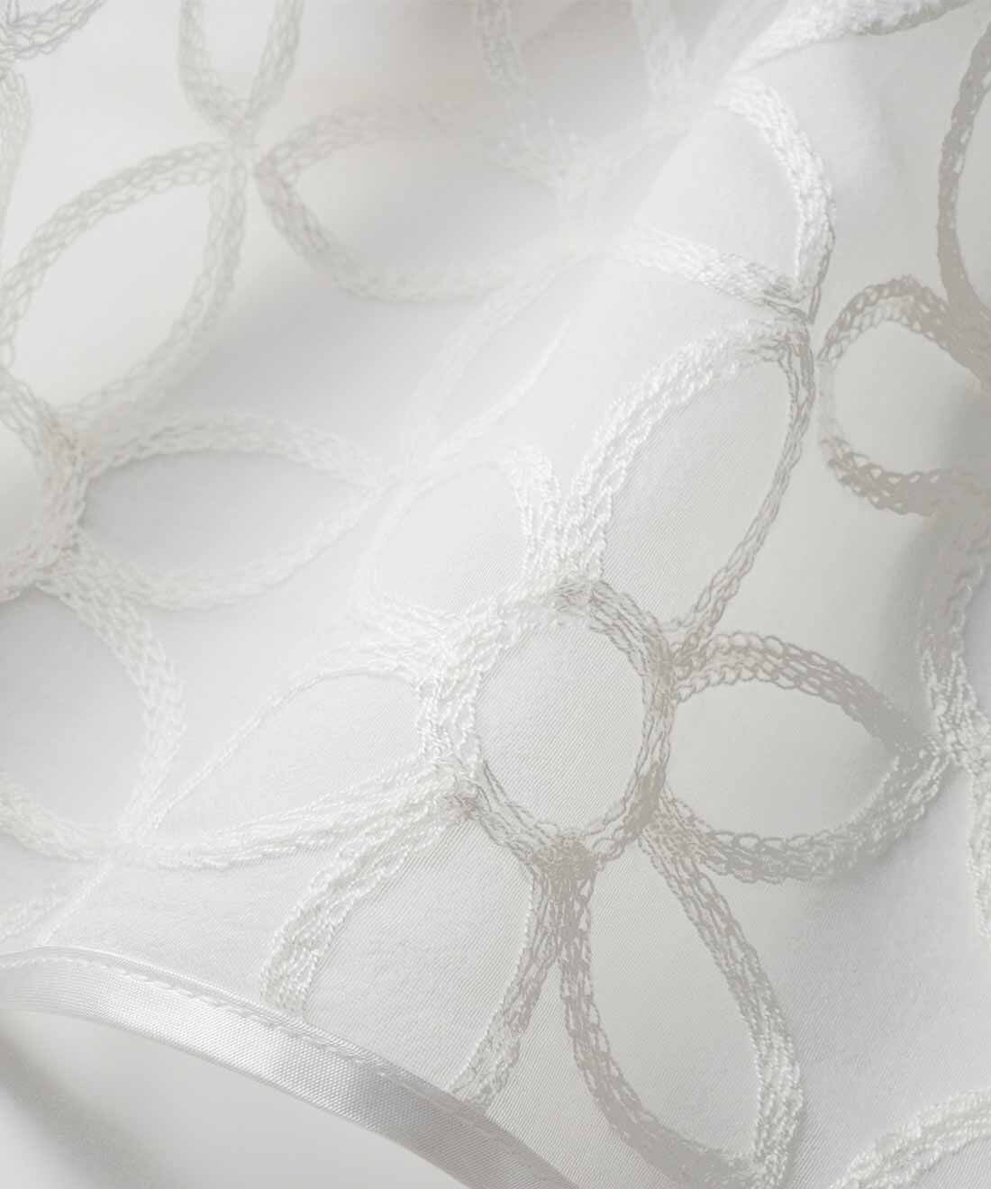 IEDIT［イディット］|IEDIT[イディット]　どんなシーンも華やかに着映える フラワーレースドッキングトップス|切り替え部分はシアー感のあるフラワーレースの異素材遣い。しわになりにくくお手入れ簡単。