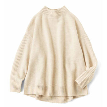 IEDIT | すそラウンドアルパカ混ニットＩＥ