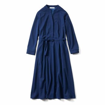 IEDIT | 抗菌防臭 UV 上品 着映え ワンピース 〈ネイビー〉