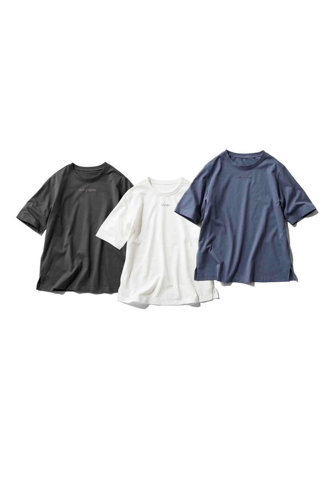 IEDIT|IEDIT[イディット]　接触冷感機能付き スタメン上品ロゴTシャツの会
