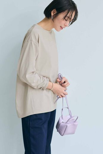 IEDIT | 大人にふさわしい 日本製 ていねいに仕立てた クワトロセブン TM コクーンカットソー の会