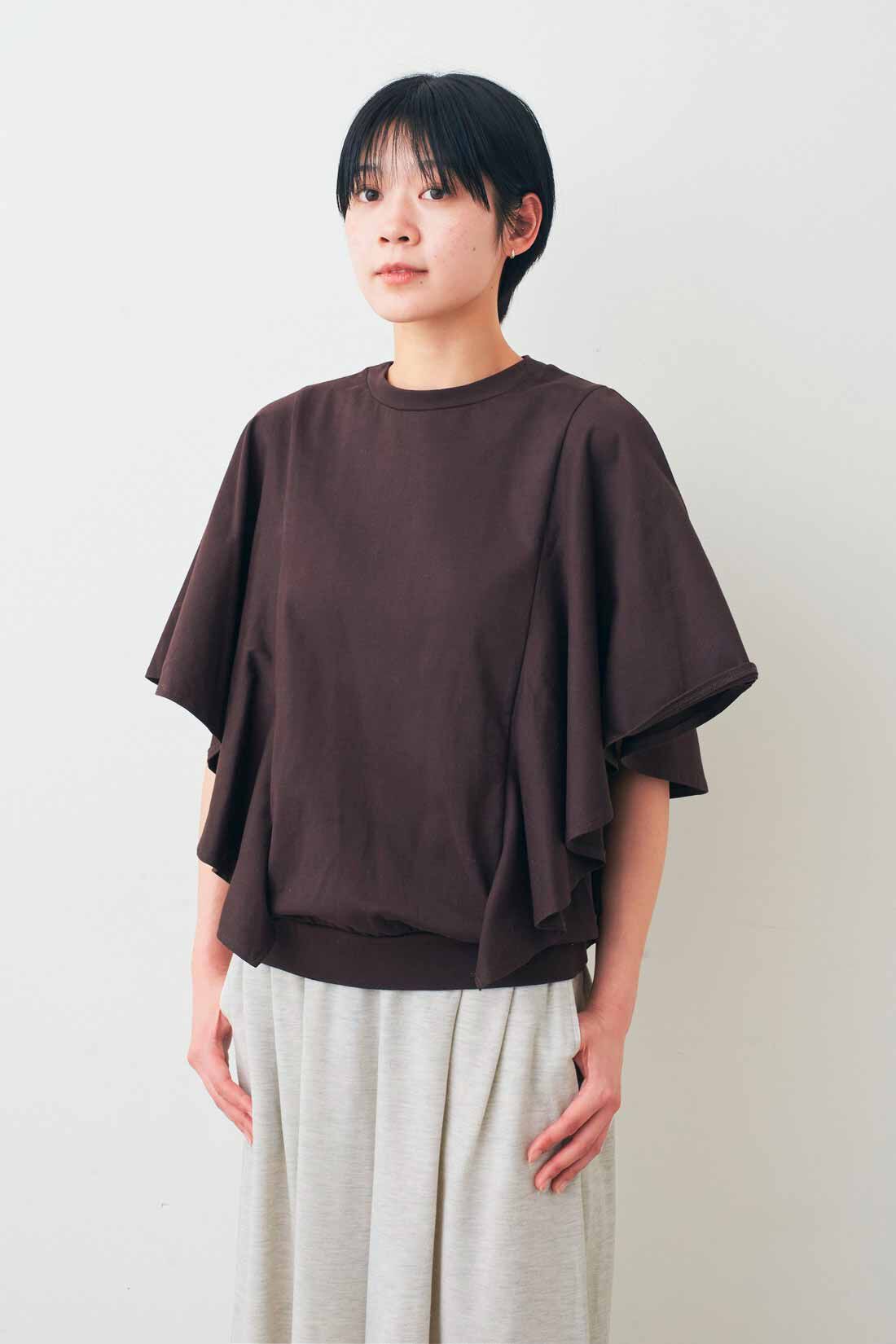 IEDIT|IEDIT[イディット]　接触冷感・吸汗速乾・抗菌防臭！ Ohcool（R）Ⅱplus素材のフリルトップスの会