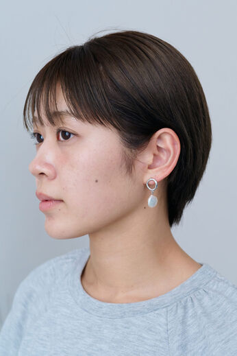 IEDIT［イディット］ | フラット 淡水パール ピアス