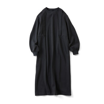 IEDIT | 裏起毛タックワンピ〈グレー〉ＩＥ