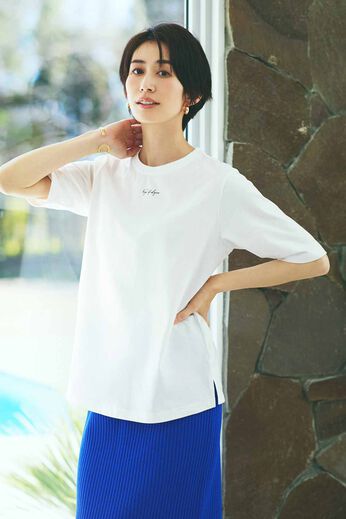 IEDIT［イディット］ | 接触冷感 上品 ロゴTシャツ の会