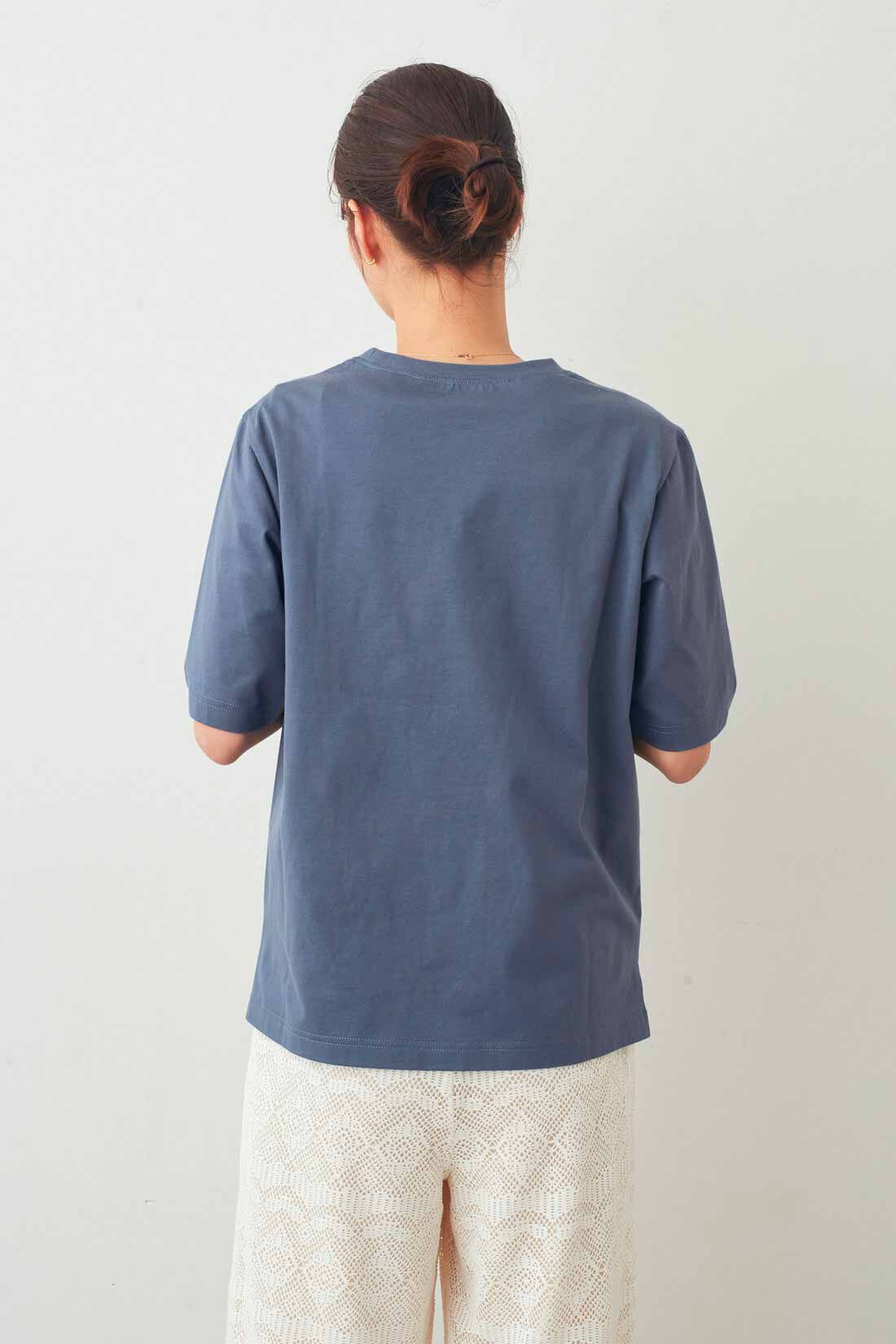 IEDIT|IEDIT[イディット]　接触冷感機能付き スタメン上品ロゴTシャツの会