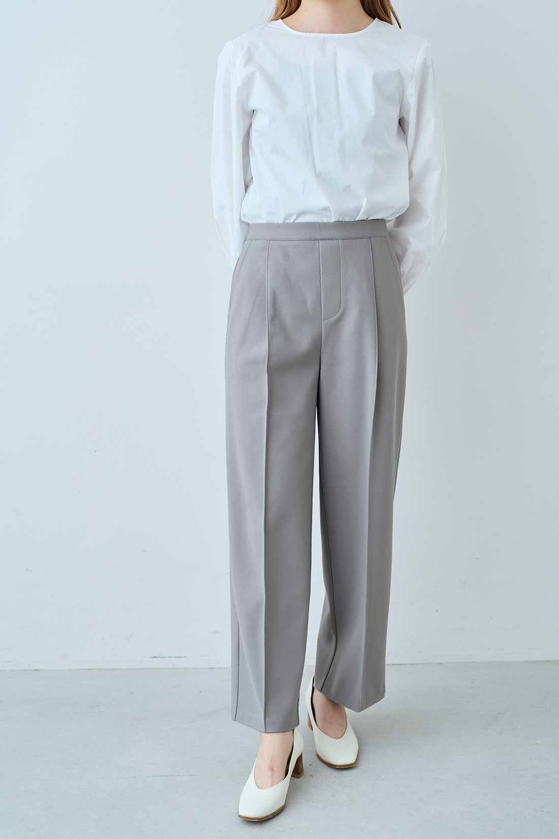 IEDIT|IEDIT[イディット]　撥水加工＆UVカットがうれしい 裏がとぅるすべ きれい見え“ほっと適温”パンツ