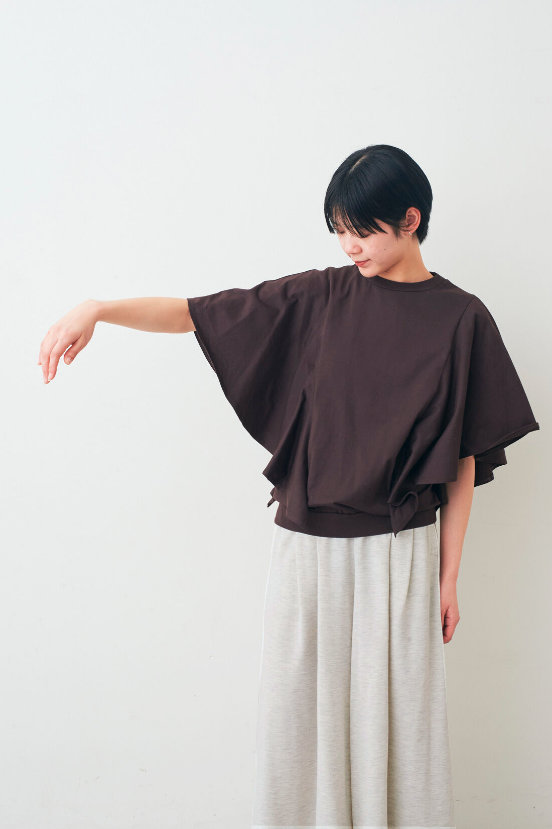 IEDIT|IEDIT[イディット]　接触冷感・吸汗速乾・抗菌防臭！ Ohcool（R）Ⅱplus素材のフリルトップスの会