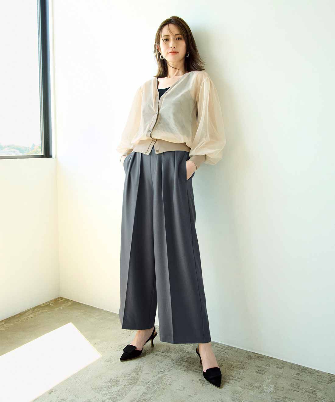 IEDIT［イディット］|IEDIT[イディット]　まるっとカバーして美脚をキープ！ インタックデザインの最愛セミワイドパンツ