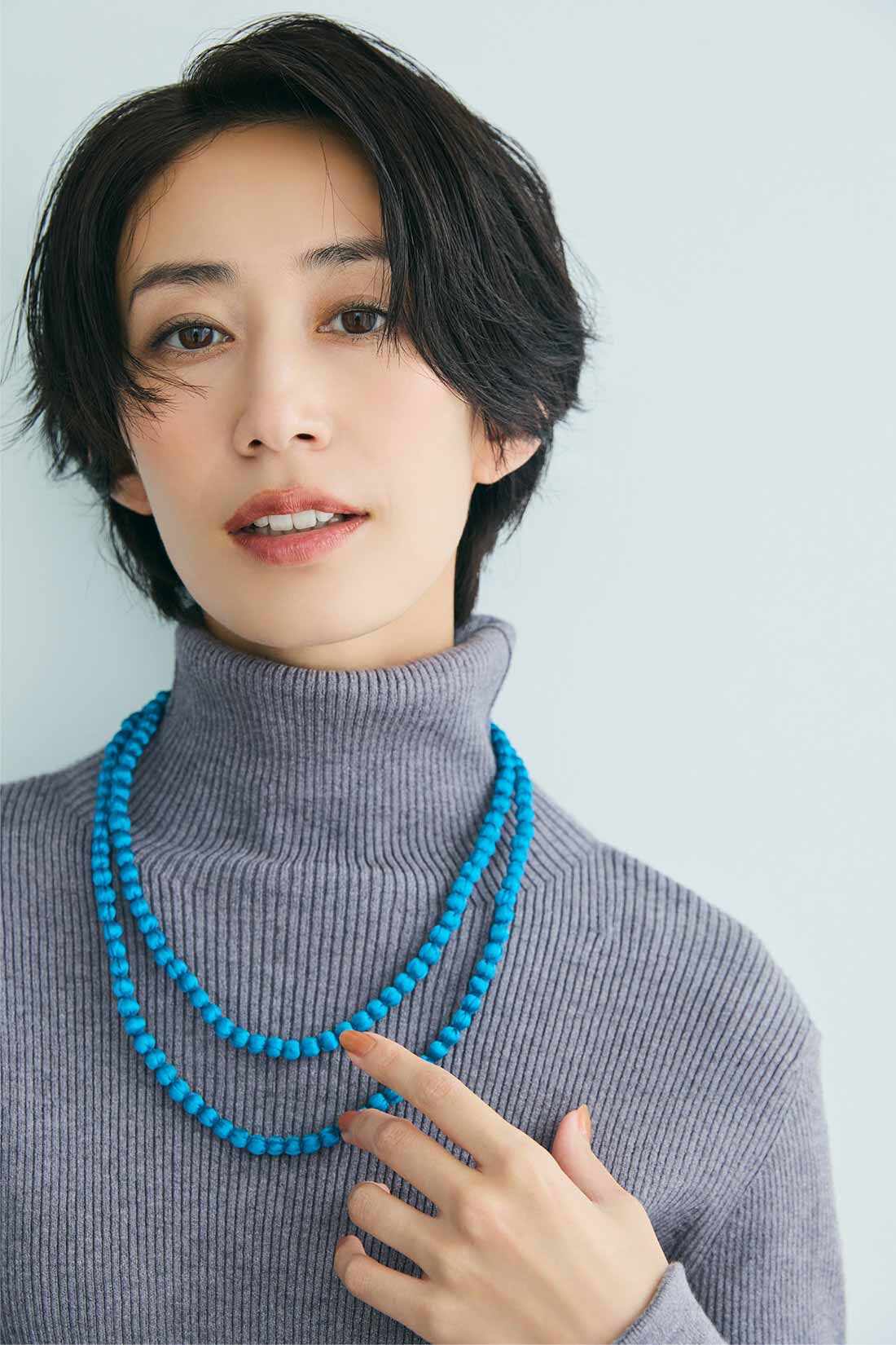 IEDIT|Her smileプロジェクト IEDIT[イディット]　Made in India 軽やかクロスボールネックレス