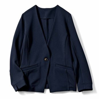 IEDIT | 花粉リリース UVカット 純紺 バレエフィット （R） ジャケット 〈ダークネイビー〉