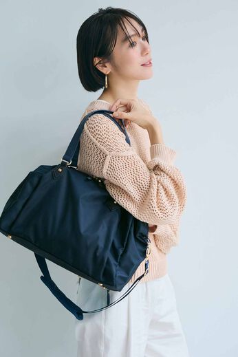 IEDIT | 【人気！】ことりっぷ コラボ 旅 軽量 2-WAY バッグ 〈ネイビー〉