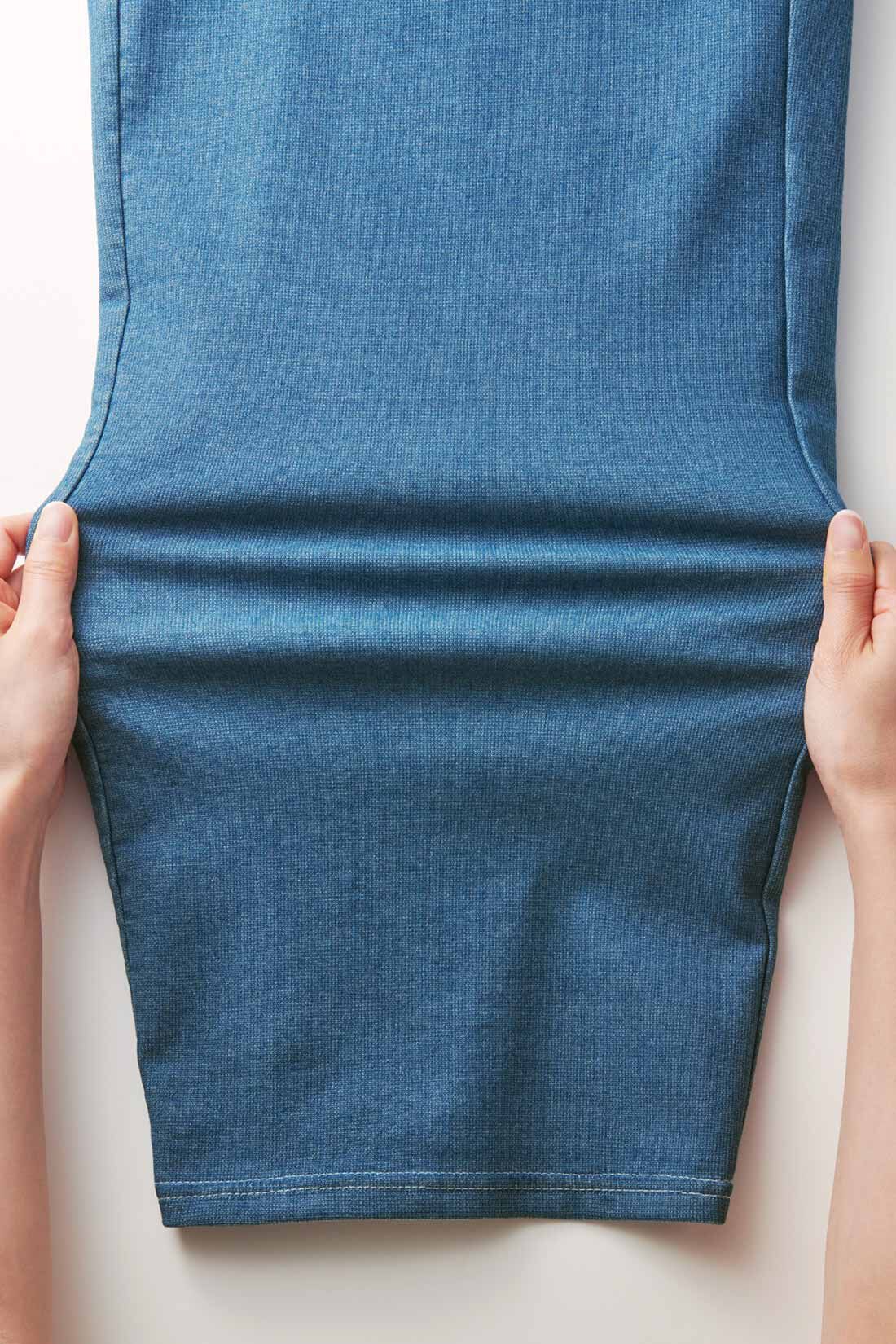 IEDIT|IEDIT[イディット]　軽やかなはき心地 かのこ素材のワイドデニムパンツ|綿100％のデニムにはない伸びやか＆軽やかなはき心地。